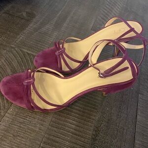 Burgundy Suede Pumps